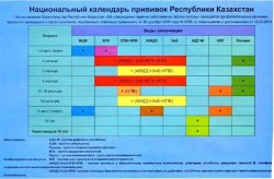 Национальный календарь прививок Республики Казахстан