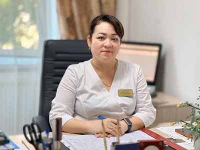 Медетбаева Айгуль Егизбаевна бас дәрігердің емдеу ісі жөніндегі орынбасары Медетбаева Айгуль Егизбаевна